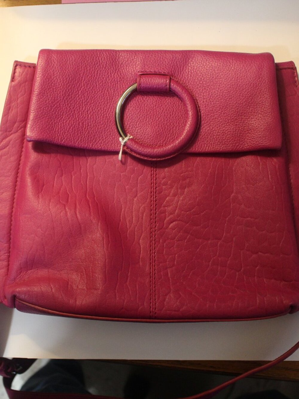 Vince Camuto Magenta Pink Ring Detail Crossbody Bag 0083